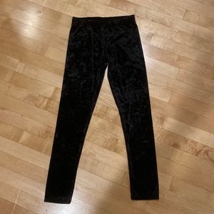 Girls Rockets of Awesome Black Velvet Leggings
